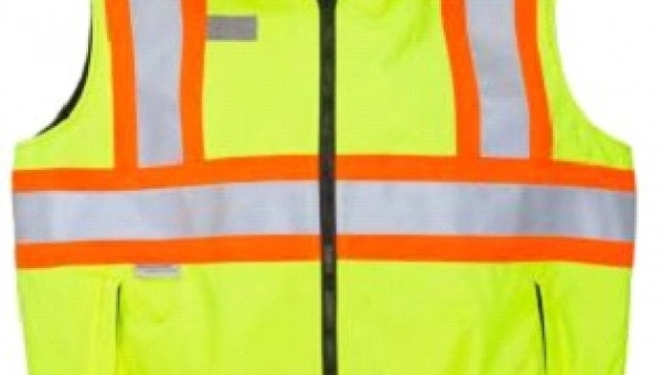 High Visibility Reversible Fleece Lined Vest